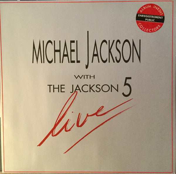 Michael Jackson With The Jackson 5 : Live! (LP, Album, RE)