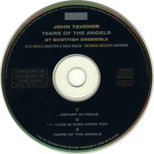 John Tavener / The BT Scottish Ensemble : Tears Of The Angels (HDCD, Album)