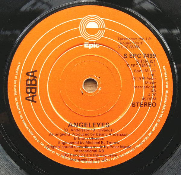 ABBA : Angeleyes / Voulez-Vous (7", Single)