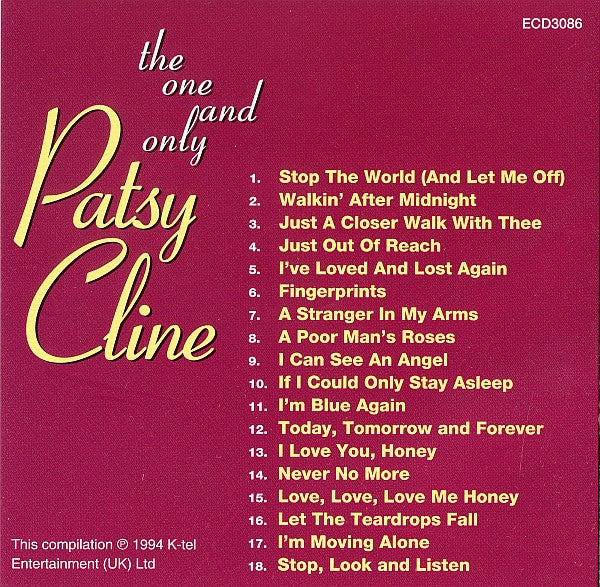 Patsy Cline : The One And Only (CD, Comp)