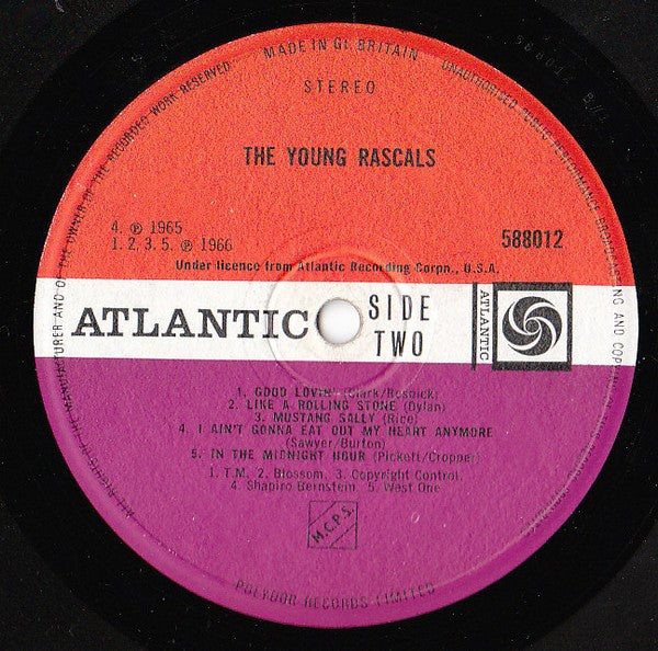 The Young Rascals : The Young Rascals- Including Good Lovin' (LP, Album)