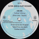 Elton John & Cliff Richard : Slow Rivers (7", Single)