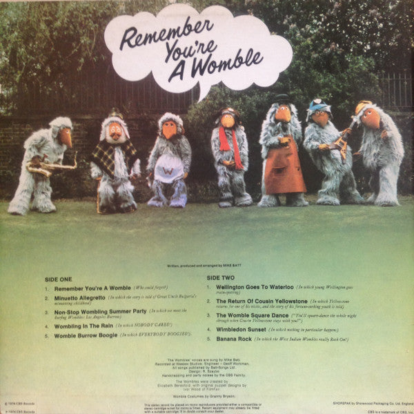 The Wombles : Remember You're A Womble (LP)