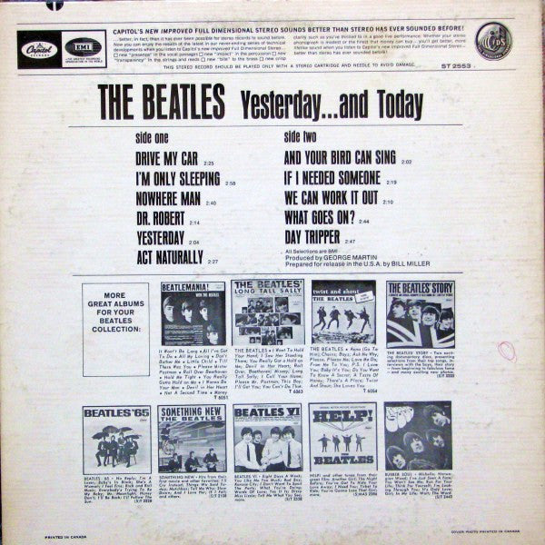 The Beatles : Yesterday And Today (LP, Album, Comp, RE)