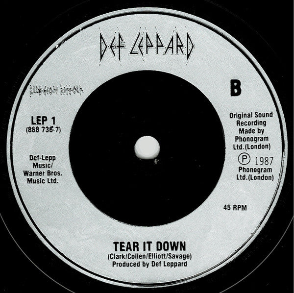 Def Leppard : Animal (7", Single, Sil)