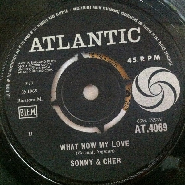 Sonny & Cher : What Now My Love (7", Single)