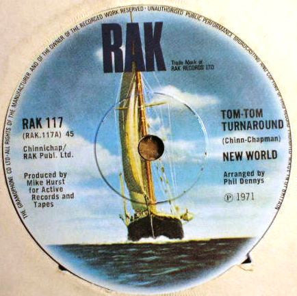 New World (3) : Tom-Tom Turnaround (7", Single, Sol)