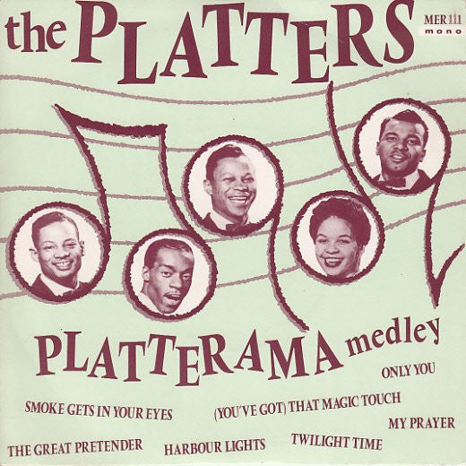 The Platters : Platterama Medley (7", Comp, Mono)