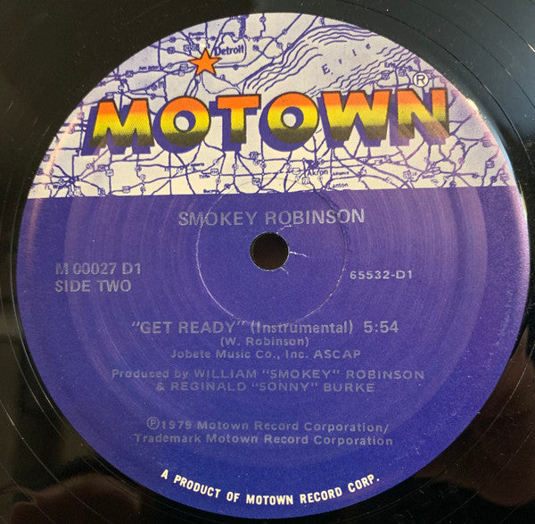 Smokey Robinson : Get Ready (12", Single)