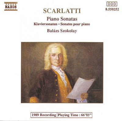 Domenico Scarlatti - Balázs Szokolay : Piano Sonatas (CD, Album, P+O)