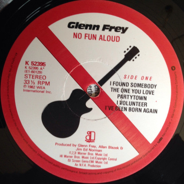 Glenn Frey : No Fun Aloud (LP, Album)