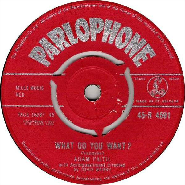 Adam Faith : What Do You Want? (7", Single, 3 P)