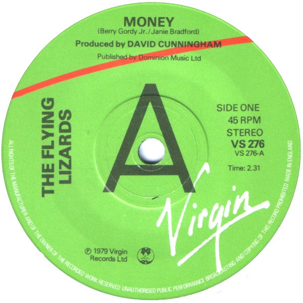 The Flying Lizards : Money (7", Single, Gre)