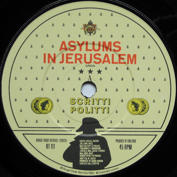 Scritti Politti : Asylums In Jerusalem / Jacques Derrida (7", Single)