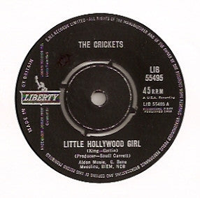 The Crickets (2) : Little Hollywood Girl / Parisian Girl (7", Single)