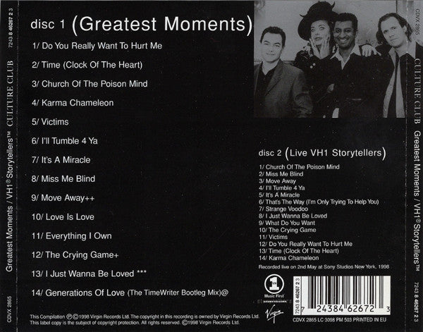 Culture Club : Greatest Moments (2xCD, Comp, EMI)