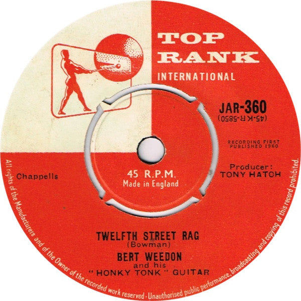 Bert Weedon And His "Honky Tonk" Guitar* : Twelfth Street Rag (7")