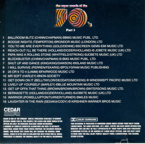 Various : The Super Sounds Of The 70's Volume 1 (4xCD, Comp)