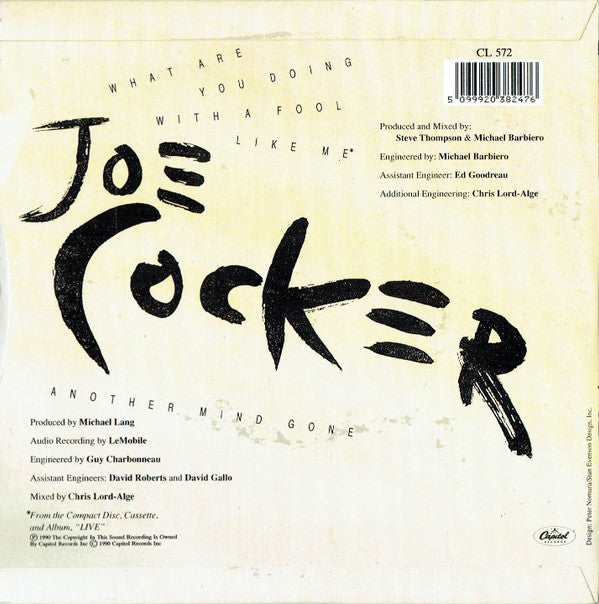 Joe Cocker : What Are You Doing With A Fool Like Me (7", Single)