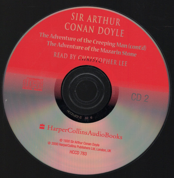 Sir Arthur Conan Doyle Read By Christopher Lee : The Case Book Of Sherlock Holmes (2xCD)