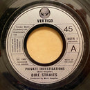 Dire Straits : Private Investigations (7", Single, Sil)