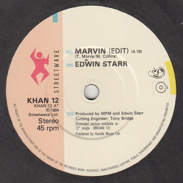 Edwin Starr : Marvin (From A Friend, To A Friend) (7", Single)