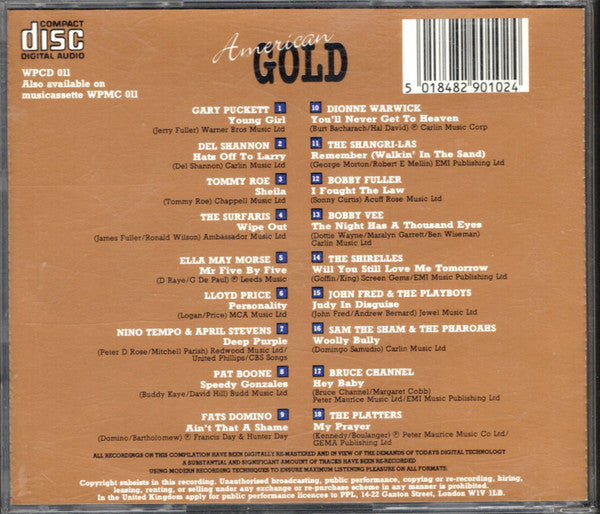 Various : 60's American Gold (CD, Comp)