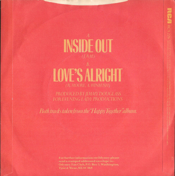 Odyssey (2) : Inside Out (7", Single, Pic)