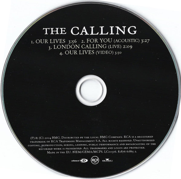 The Calling : Our Lives (CD, Single, Enh)