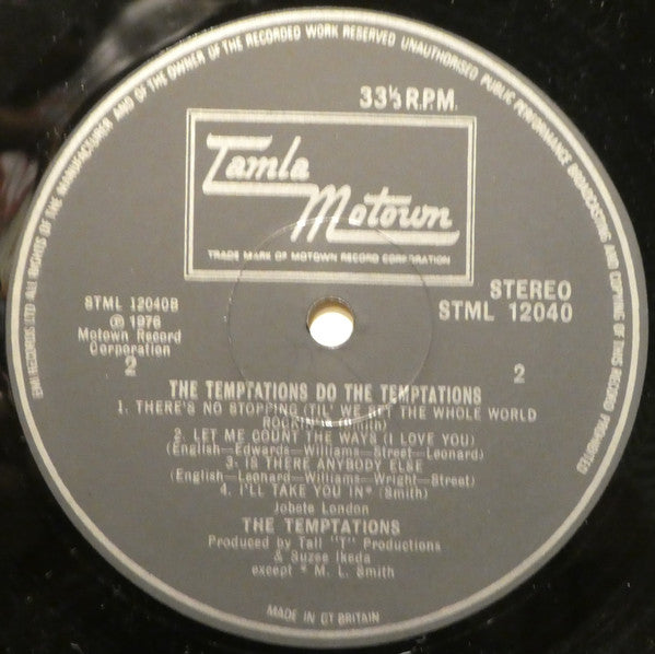 The Temptations : Do The Temptations (LP, Album)