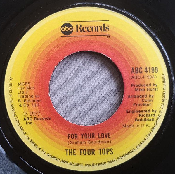 Four Tops : For Your Love (7", Jukebox)