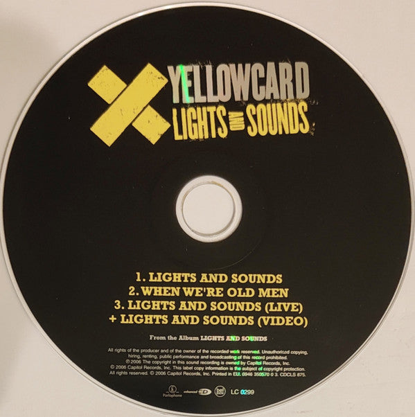 Yellowcard : Lights And Sounds (CD, Single, Enh)