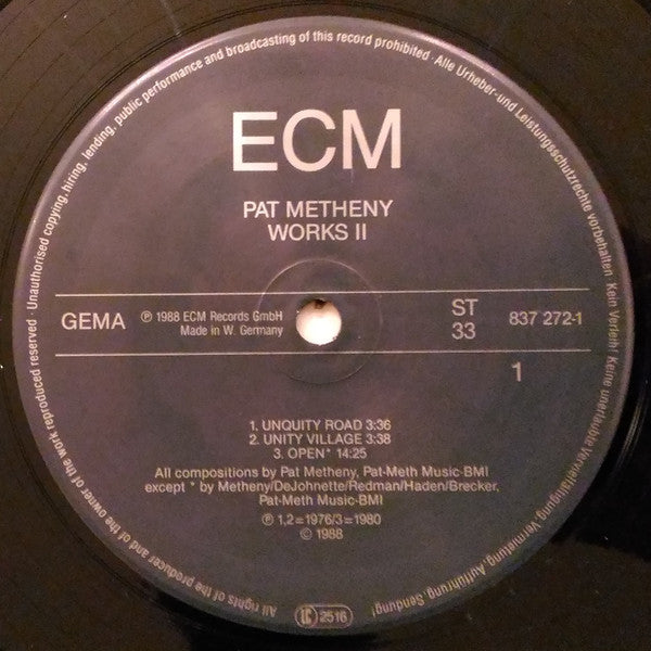 Pat Metheny : Works II (LP, Comp)