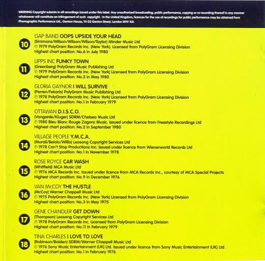 Various : Flashback! (18 Classic Disco Hits) (CD, Comp, May)