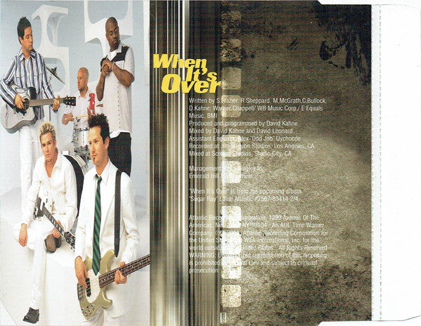 Sugar Ray (2) : When It's Over (CD, Single, Promo)