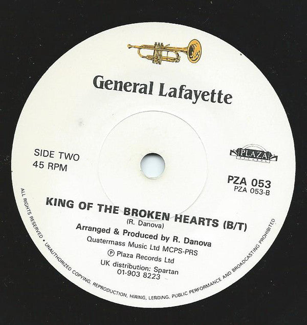 General Lafayette : King Of The Broken Hearts (7", Sin)