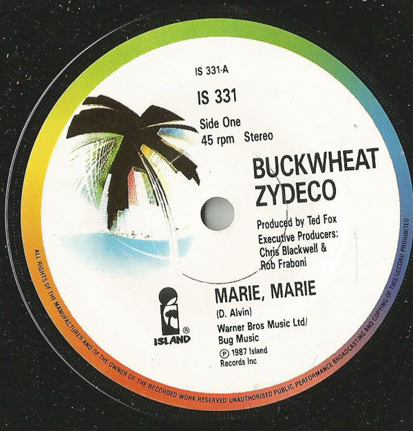 Buckwheat Zydeco : Marie, Marie (7", Single)
