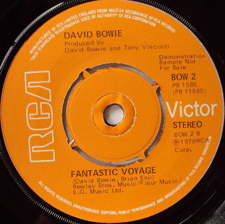 David Bowie : Boys Keep Swinging (7", Single, Promo)