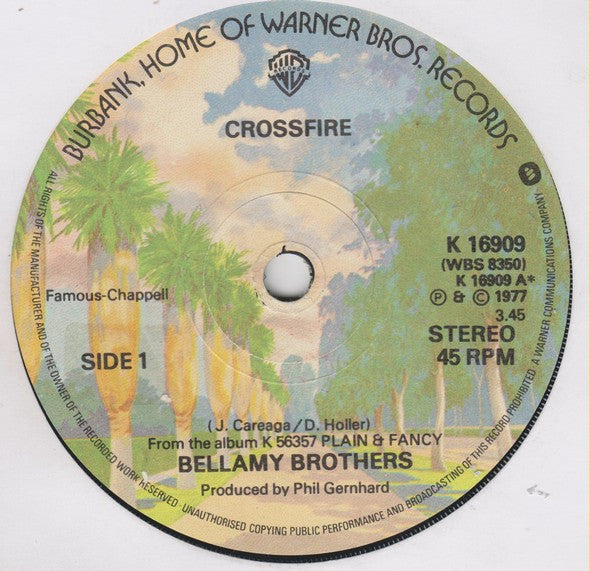 Bellamy Brothers : Crossfire (7", Single)