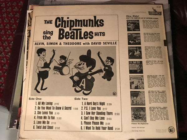 The Chipmunks : The Chipmunks Sing The Beatles' Hits (LP)