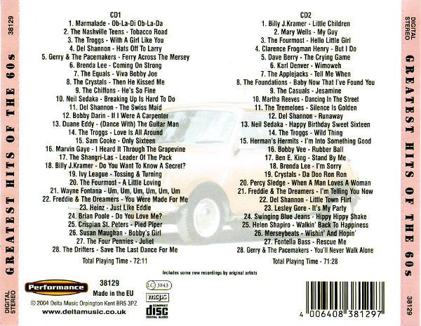 Various : Greatest Hits Of The 60s (2xCD, Comp)
