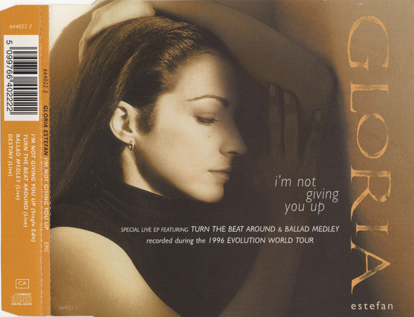 Gloria Estefan : I'm Not Giving You Up (CD, Single)