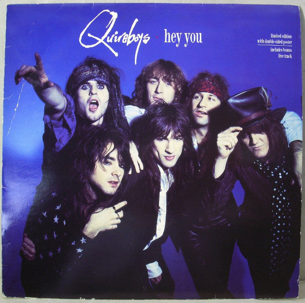 The Quireboys : Hey You (12", Single, Ltd)