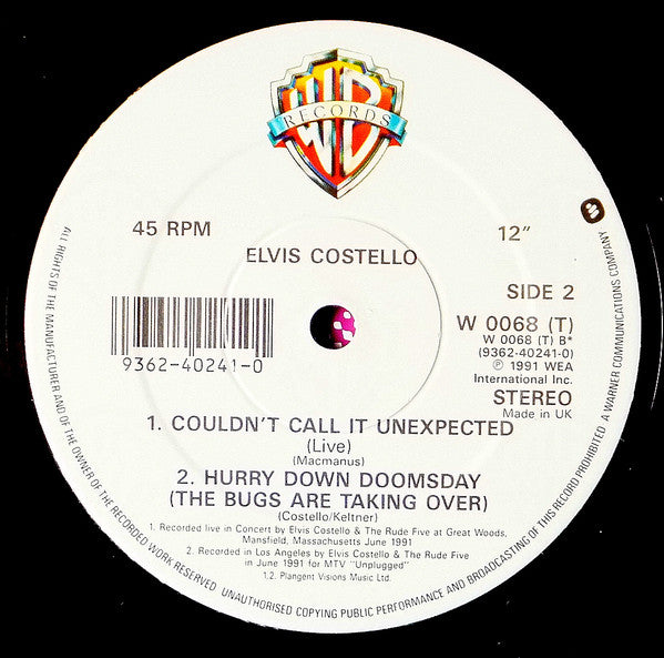 Elvis Costello : So Like Candy (12")