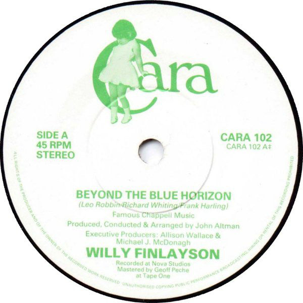 Willy Finlayson : Beyond The Blue Horizon (7")
