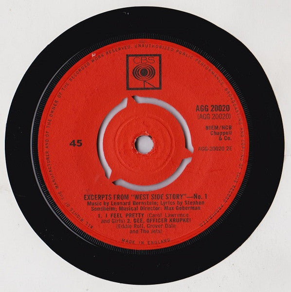 Various : Excerpts From West Side Story No. 1 (7")