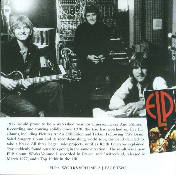 Emerson Lake & Palmer* : Works Volume 2 (CD, Album, RE)