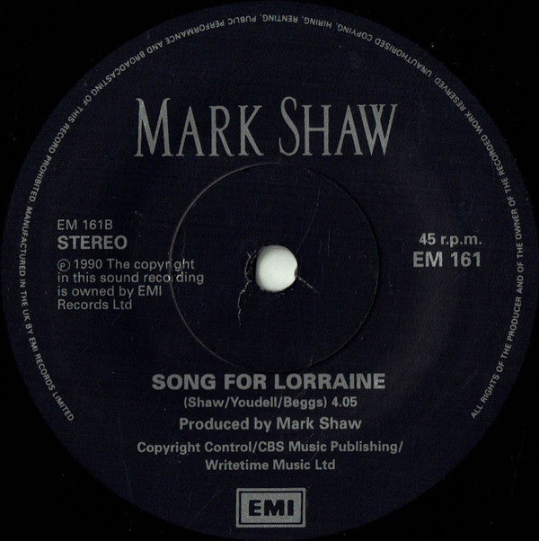 Mark Shaw : Love So Bright (7", Single, Ltd)