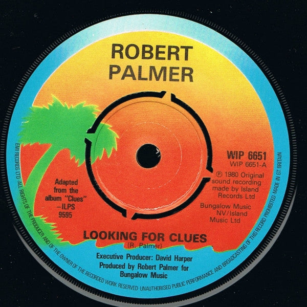 Robert Palmer : Looking For Clues (7", Com)