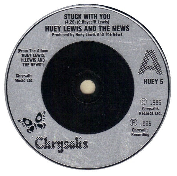 Huey Lewis And The News* : Stuck With You (7", Single, Sil)